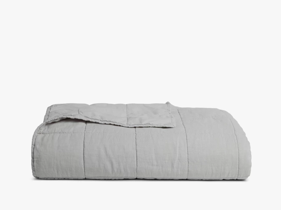 Parachute Linen Box Quilt - Breathable, Lightweight Bedding for All Seasons