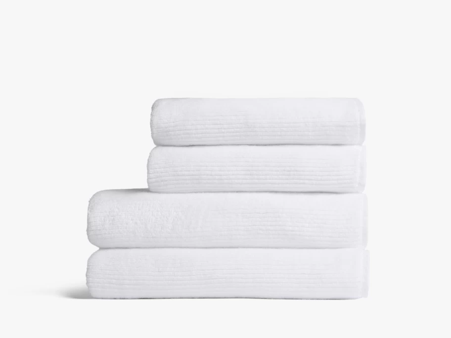 Parachute 2-Pack Soft Rib Bath Towel Set - Plush, Absorbent & Luxurious