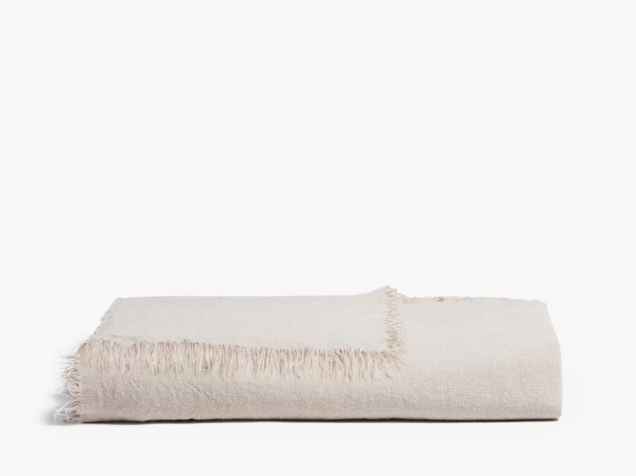 Parachute Vintage Washed Linen Throw - Soft, Breathable & Lightweight Bedspread for Cozy Home Decor