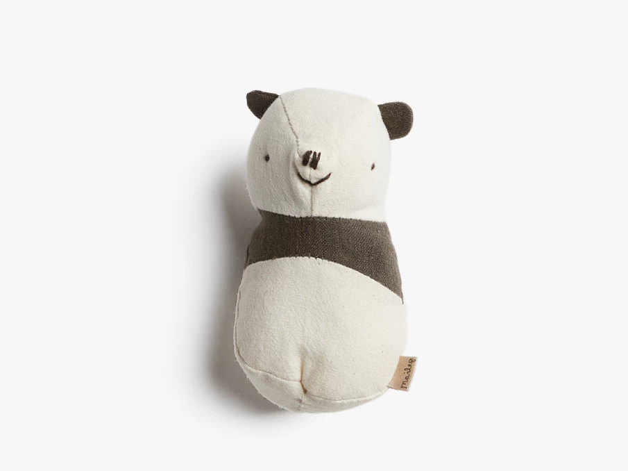 Parachute Panda Rattle - Soft Plush Baby Toy with Gentle Sound, Cute Animal Shaker for Newborns & Infants