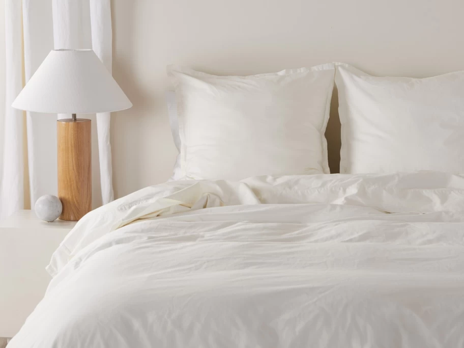 Parachute Percale Euro Sham - Premium Cotton Pillow Cover for European Bed