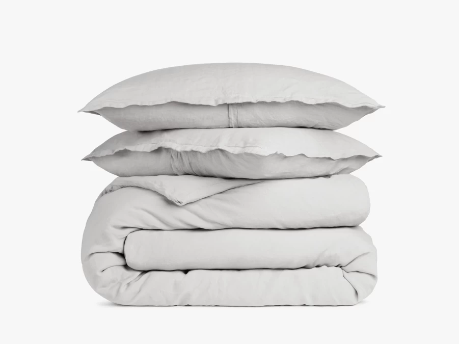 Parachute Linen Duvet Cover Set - Breathable 100% Organic French Flax Bedding