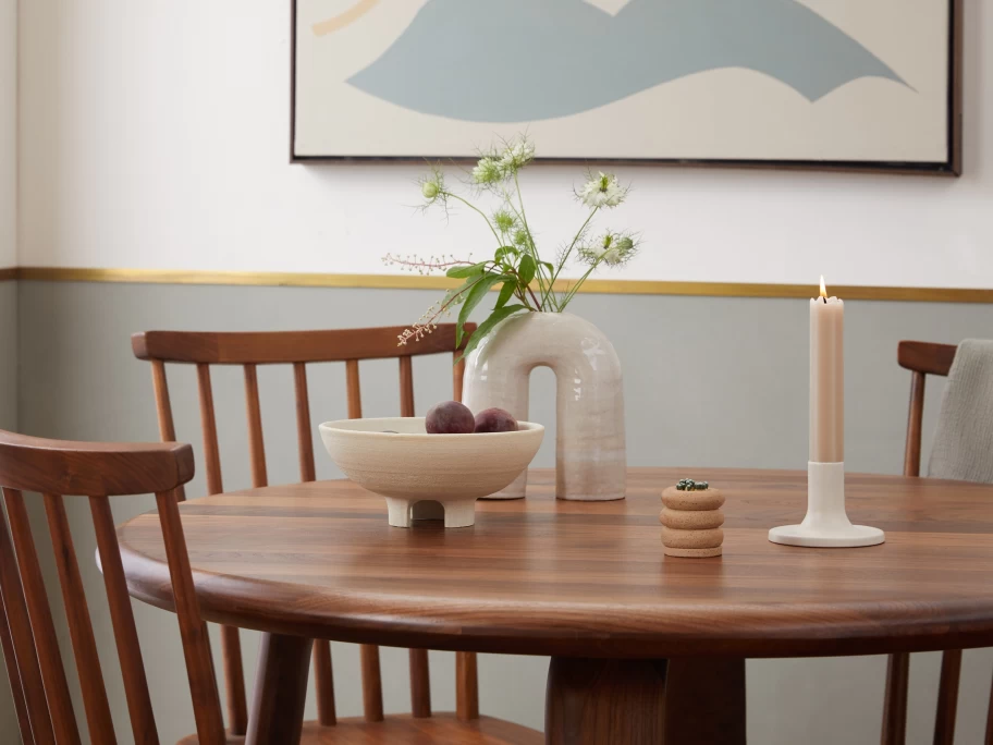 Parachute Ceramic Candle Holder - Elegant Handcrafted Home Decor for Tabletop & Centerpiece