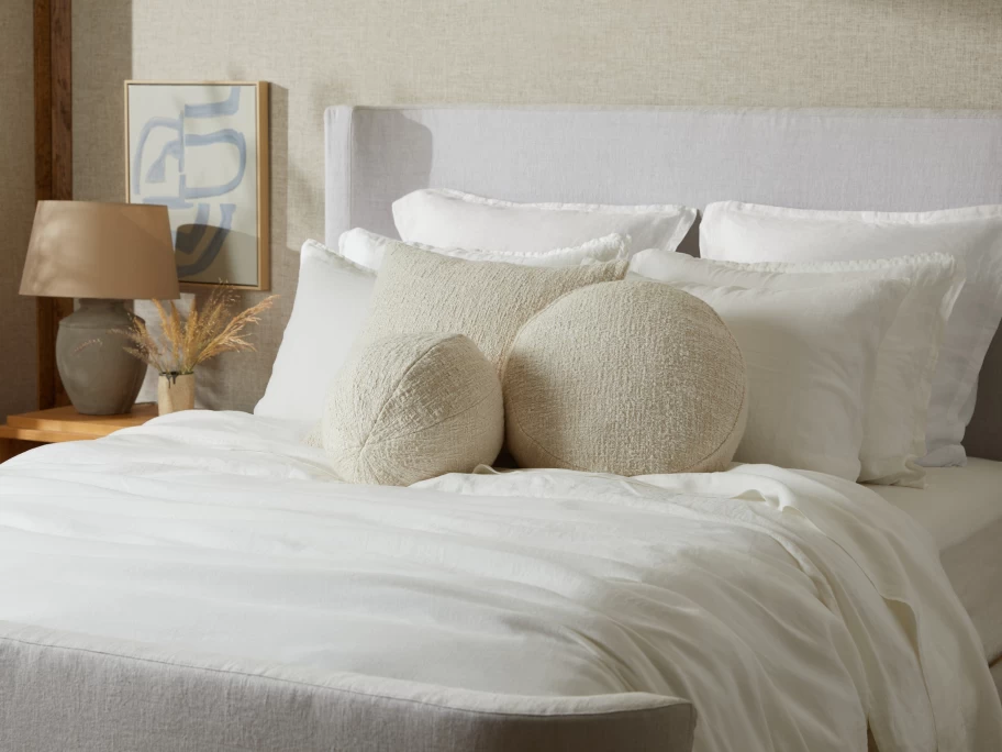 Parachute Boucle Sphere Pillow Cover - Soft Textured Knit Decorative Pillow Case for Bed & Couch
