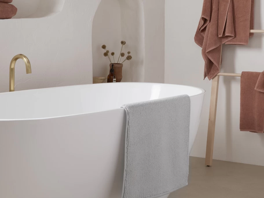 Parachute Soft Ribbed Tub Mat - Non-Slip Bath Mat for Shower and Bathtub