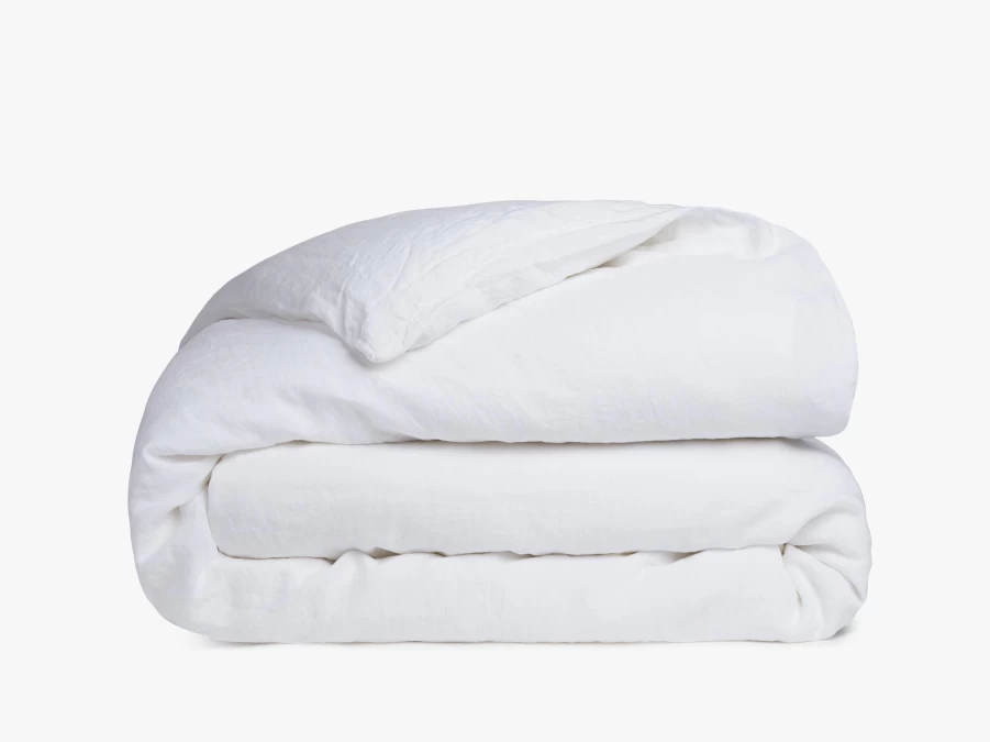 Parachute Linen Duvet Cover - 100% Organic French Flax Bedding Set, Breathable & Washable