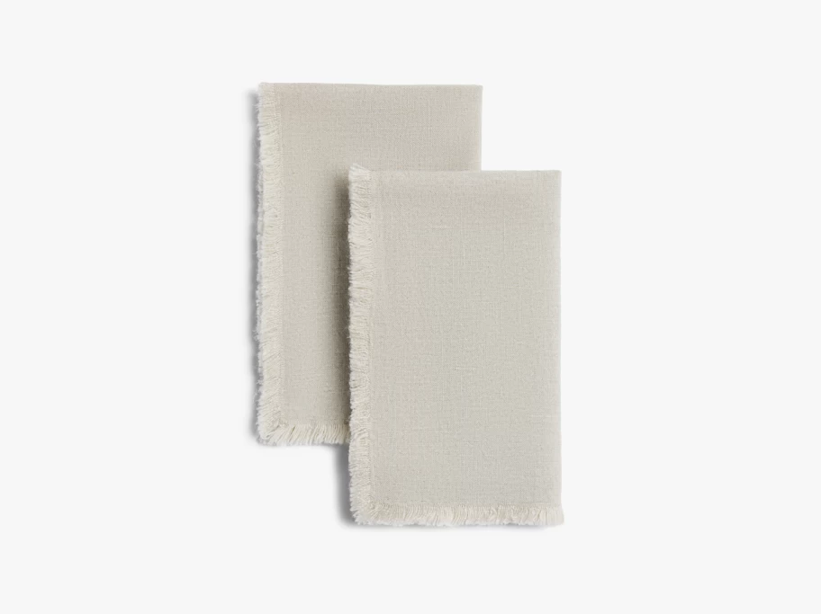 Parachute Linen Napkins with Decorative Fringe - Premium Dining Table Linens