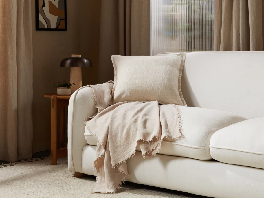 Parachute Vintage Washed Linen Throw - Soft, Breathable & Timeless Bedspread