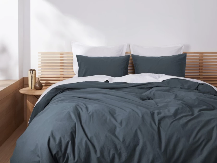 Parachute Brushed Cotton Venice Bedding Set - Soft Queen Size Sheet & Pillowcase Collection