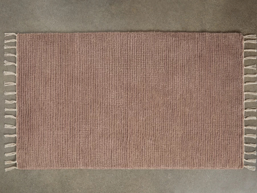Parachute Rib Wool Rug - Soft Handwoven Area Rug for Cozy Home Decor