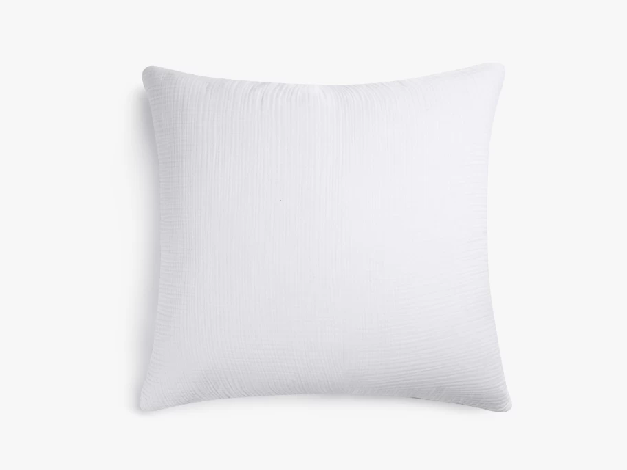 Parachute Organic Cloud Cotton Euro Sham Pillowcase - Luxurious 100% Certified Organic Cotton