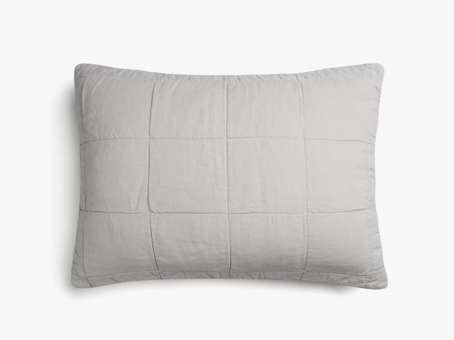 Parachute Linen Box Quilted Sham Set - Organic European Flax, Wrinkle-Resistant, Premium Bedding