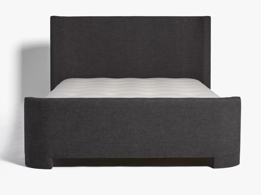 Parachute Canyon Bed Frame with Footboard - Modern Solid Wood Platform Bed - Queen/King Sizes