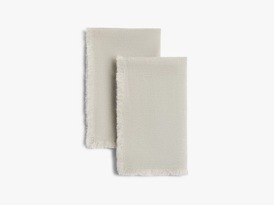 Parachute Linen Napkins with Decorative Fringe - Elegant Dining Table Linens
