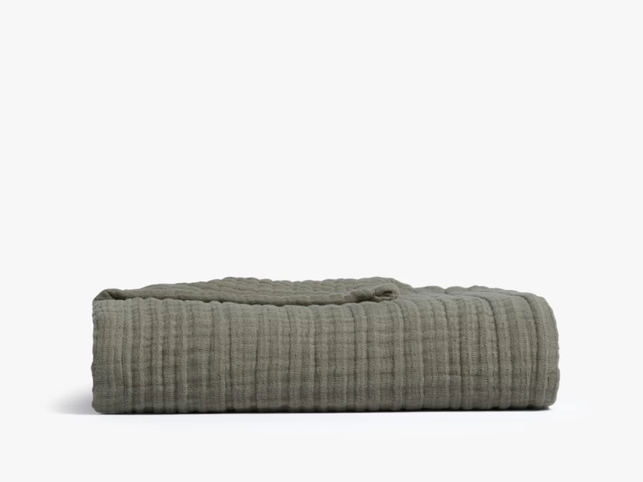 Parachute Cloud Linen Gauze Throw - Lightweight & Breathable Linen Blend Blanket