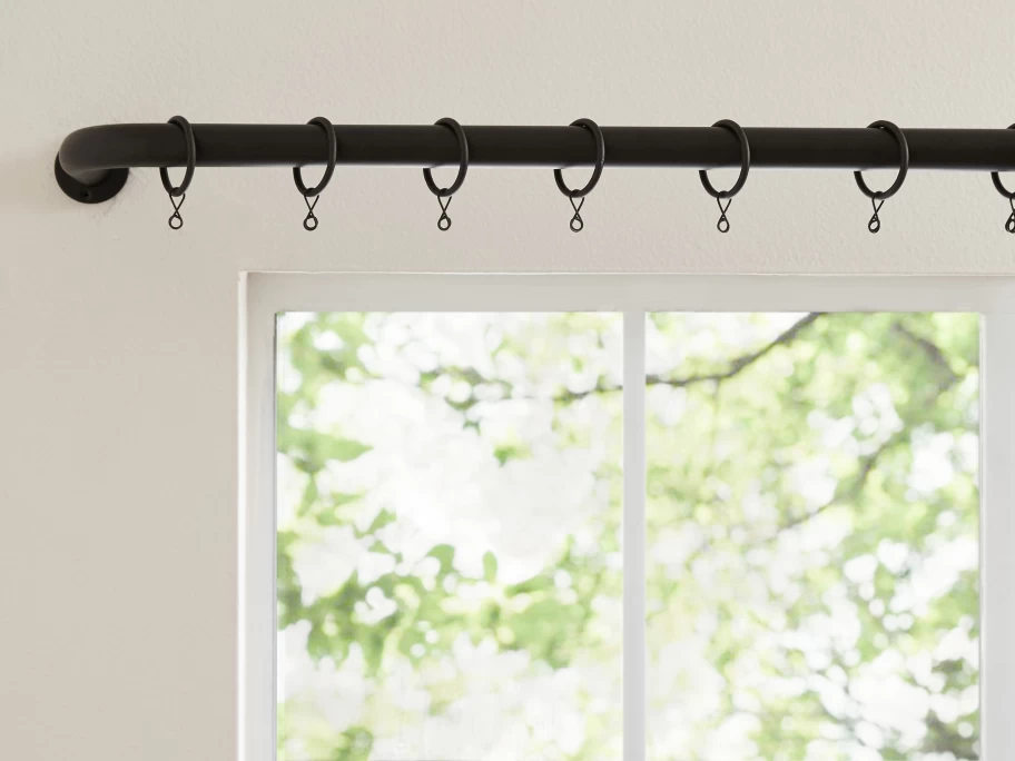 Parachute Curtain Rings With Hooks - Premium Quality Durable Metal Hooks for Hanging Curtains