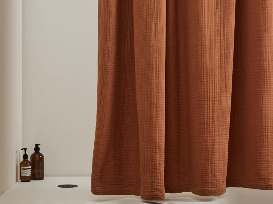 Parachute Organic Cloud Cotton Shower Curtain – Soft, Eco-Friendly Bathroom Decor