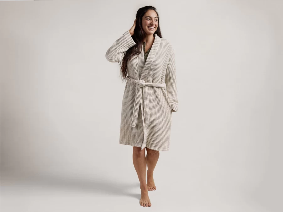 Parachute Waffle Robe - Soft, Breathable Kimono-Style Bathrobe for Men & Women