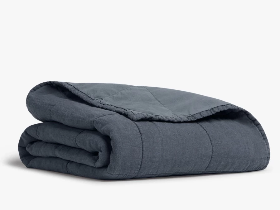 Parachute Toddler Linen Box Quilt - Soft, Breathable & Lightweight Baby Bedding