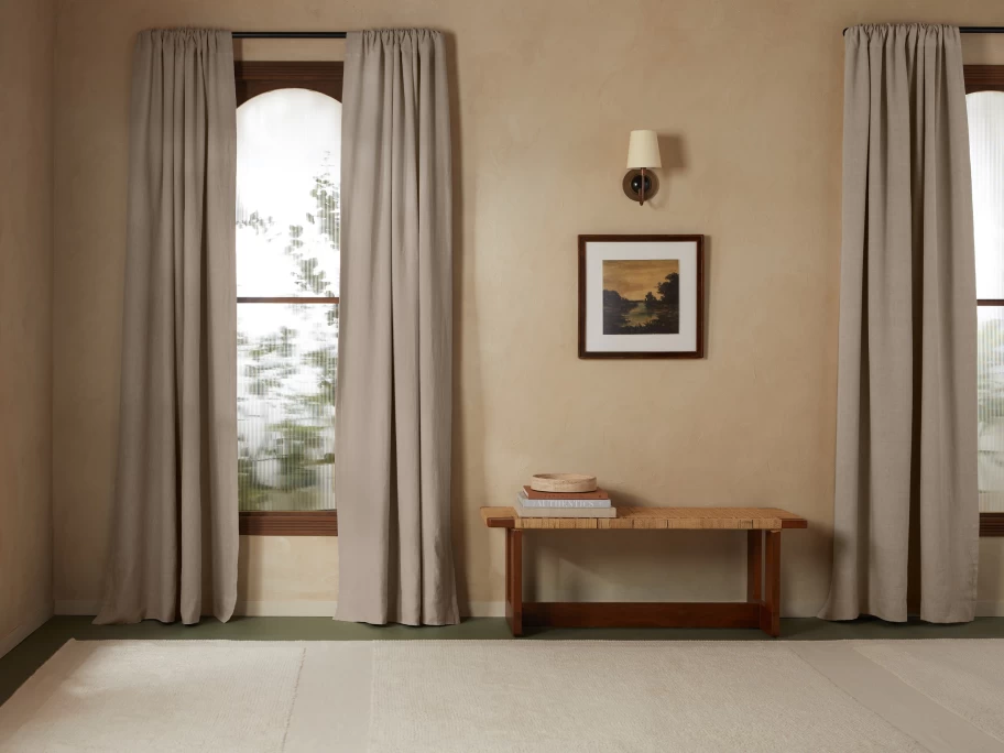 Parachute Washed Linen Blackout Curtains - Light Blocking, Thermal Insulated, Noise Reducing Drapes for Bedroom & Living Room