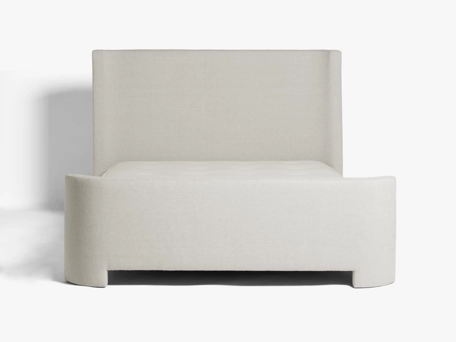 Parachute Canyon Bed Frame with Footboard - Modern Solid Wood Platform Bed - Queen/King Sizes