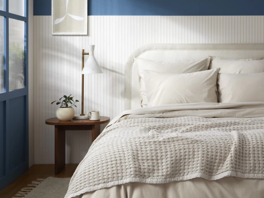 Parachute Organic Waffle Weave Bed Blanket - Soft, Breathable, and Eco-Friendly