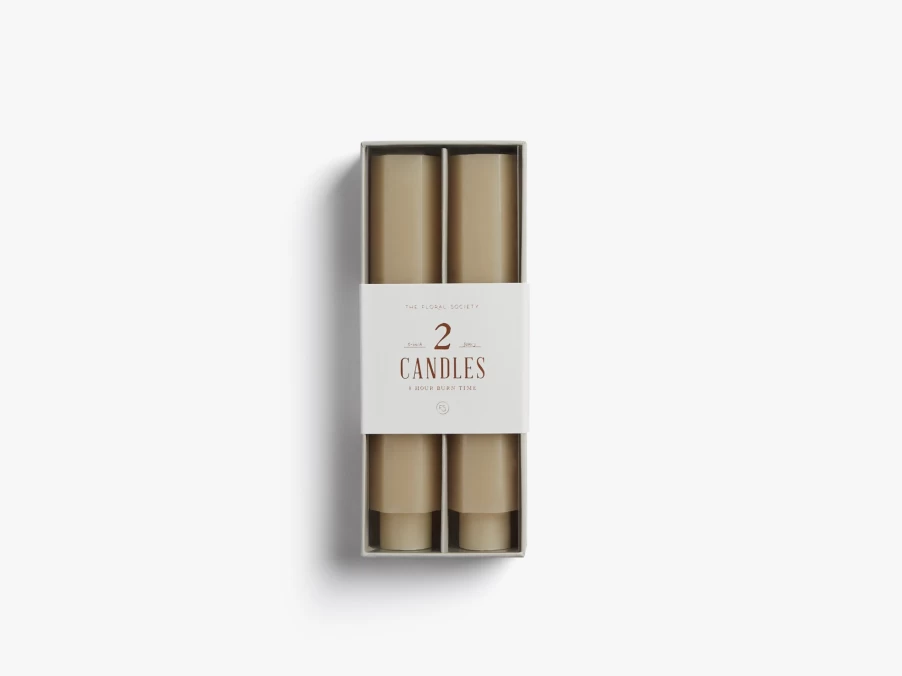 "Parachute Fancy Taper Candles Set - Elegant Hand-Dipped Dinner Candles for Weddings & Home Decor"