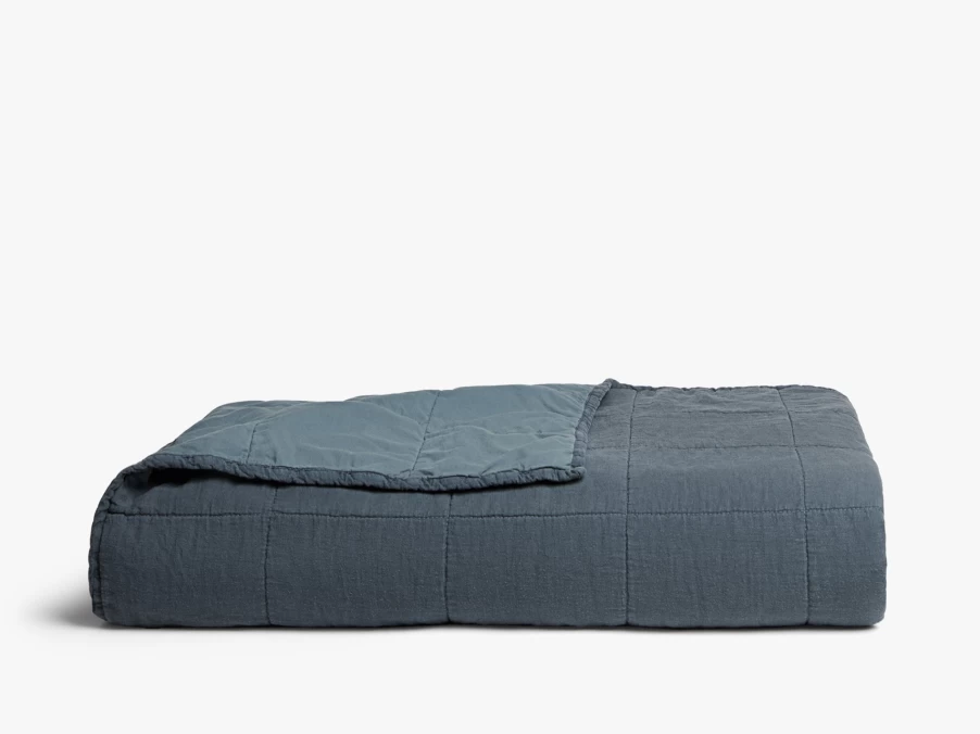 Parachute Linen Box Quilt - Breathable, Lightweight Bedding for All Seasons
