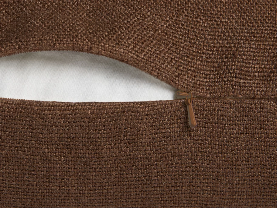 Parachute Linen Lumbar Pillow Cover - Natural Grain Sack Texture for Home Decor