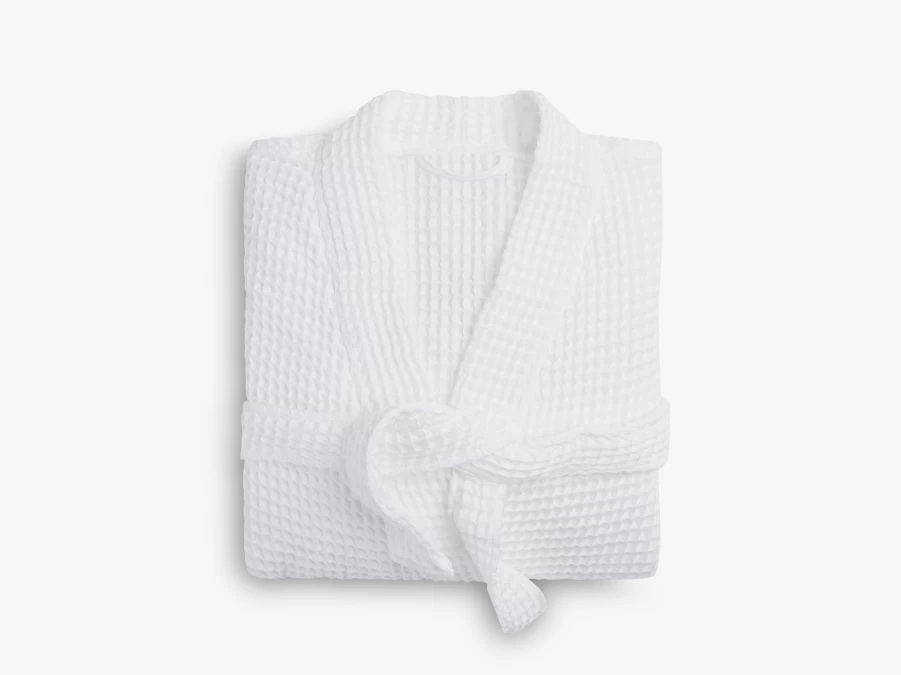"Parachute Waffle Robe - Soft, Breathable, and Comfortable Kimono-Style Bathrobe"