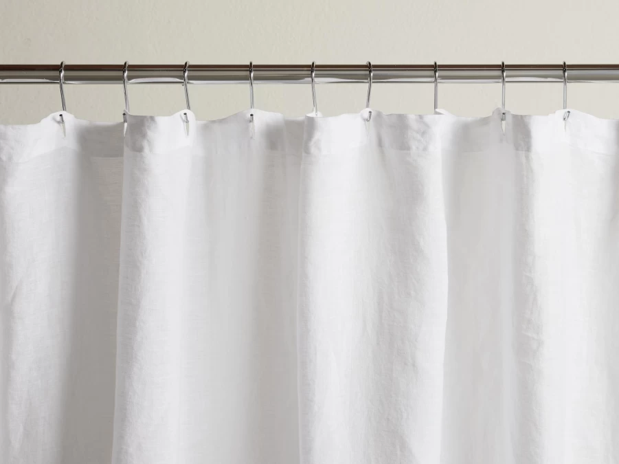 Parachute Linen Shower Curtain - Natural, Breathable & Stylish Bathroom Decor