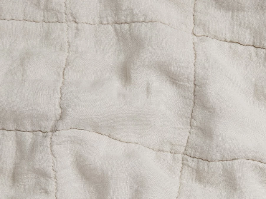 Parachute Toddler Linen Box Quilt - Soft Organic Cotton Baby Blanket for Nursery & Bedding