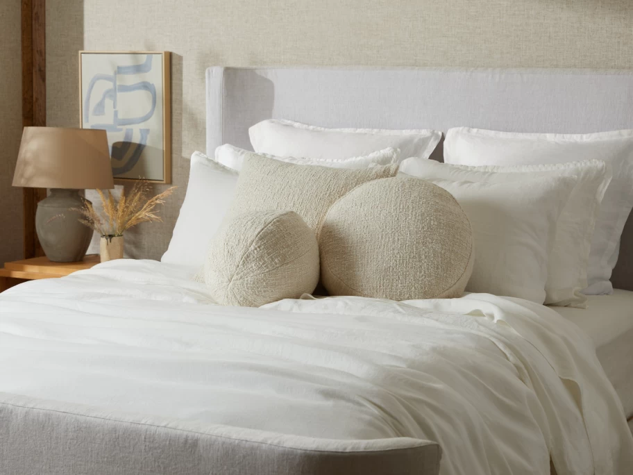 Parachute Boucle Sphere Pillow Cover - Soft Textured Knit Decorative Pillowcase for Sofa & Bed