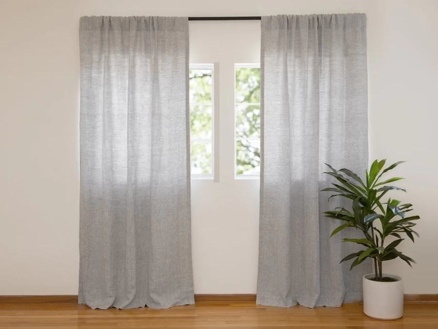 Parachute Washed Linen Curtains - Light Filtering, Soft Textured, Premium Linen Drapes for Living Room & Bedroom